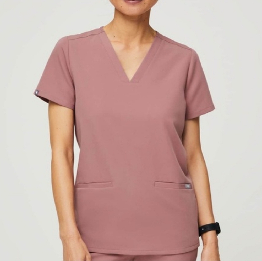 Figs Mineral Mauve Casma scrub top Three pockets limited Edition XXL